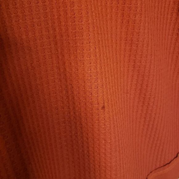 3 for $25 Kismet Red Waffle Long Sleeve Top Shirt Small - Picture 2 of 8